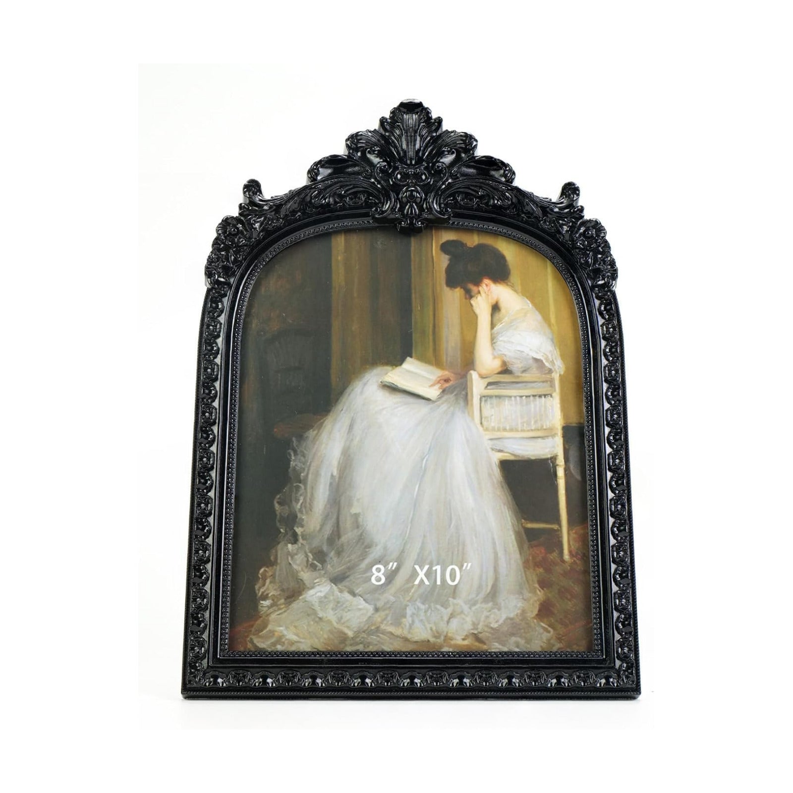 Black Picture Frame Vintage Frames / Black Arch / 8 x 10