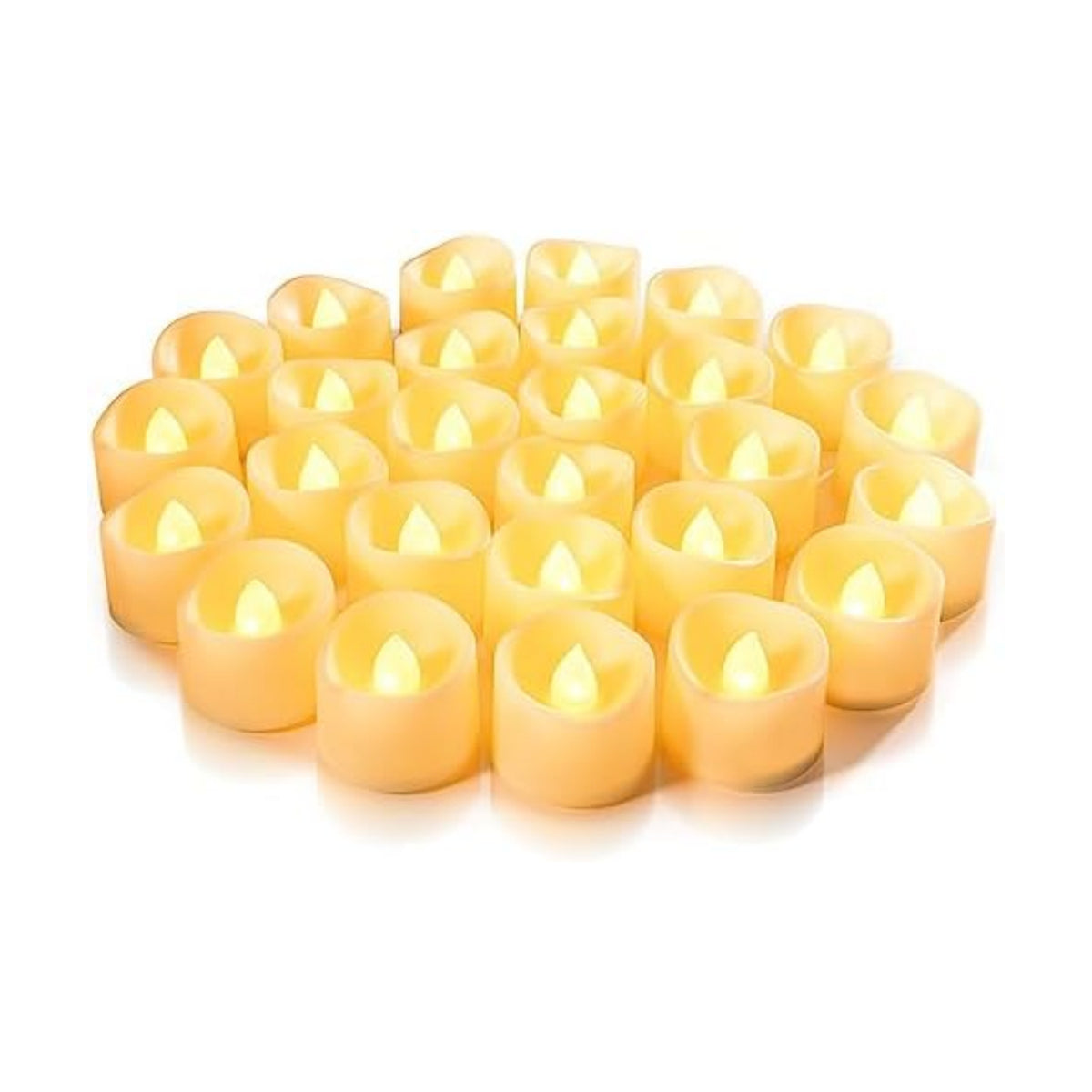 Homemory 100-Pack Flameless Tea Lights Candles Battery Operated, 200+ Hours