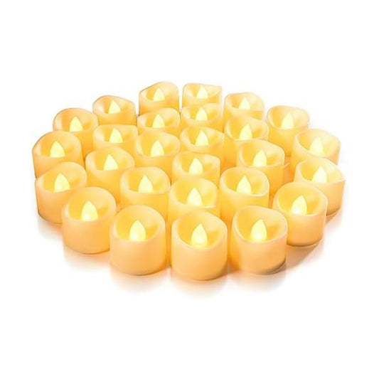 Homemory 100-Pack Flameless Tea Lights Candles Battery Operated, 200+ Hours