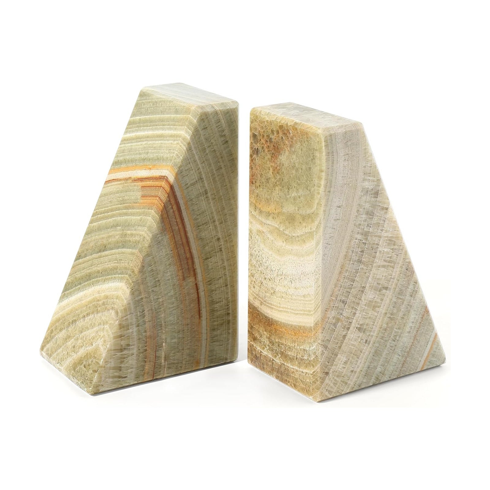 Onyx Bookends / Marble Bookends / Green Onyx