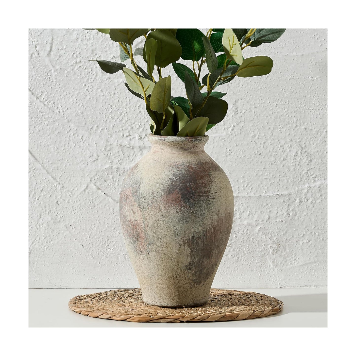 Ceramic Vintage Flower Vase / 1009-terra / 9 Inch