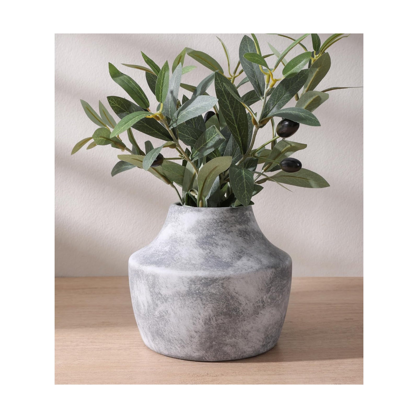 Grey Ceramic Flower Vase / 5.3inch Grey / 5.3 Inch