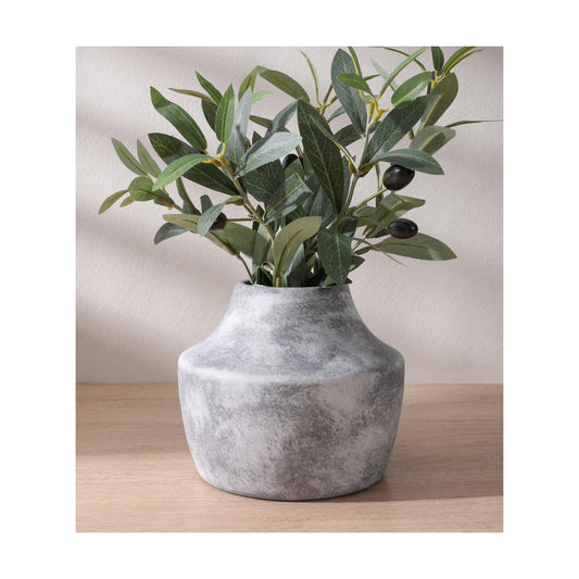 Grey Ceramic Flower Vase / 5.3inch Grey / 5.3 Inch
