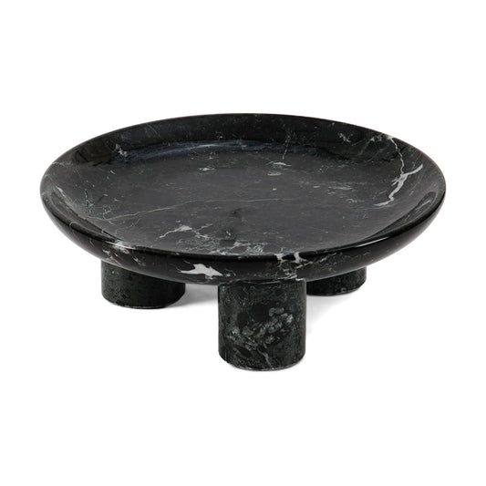 Fruit Bowl Tray / Black Zebra / 8 Inch