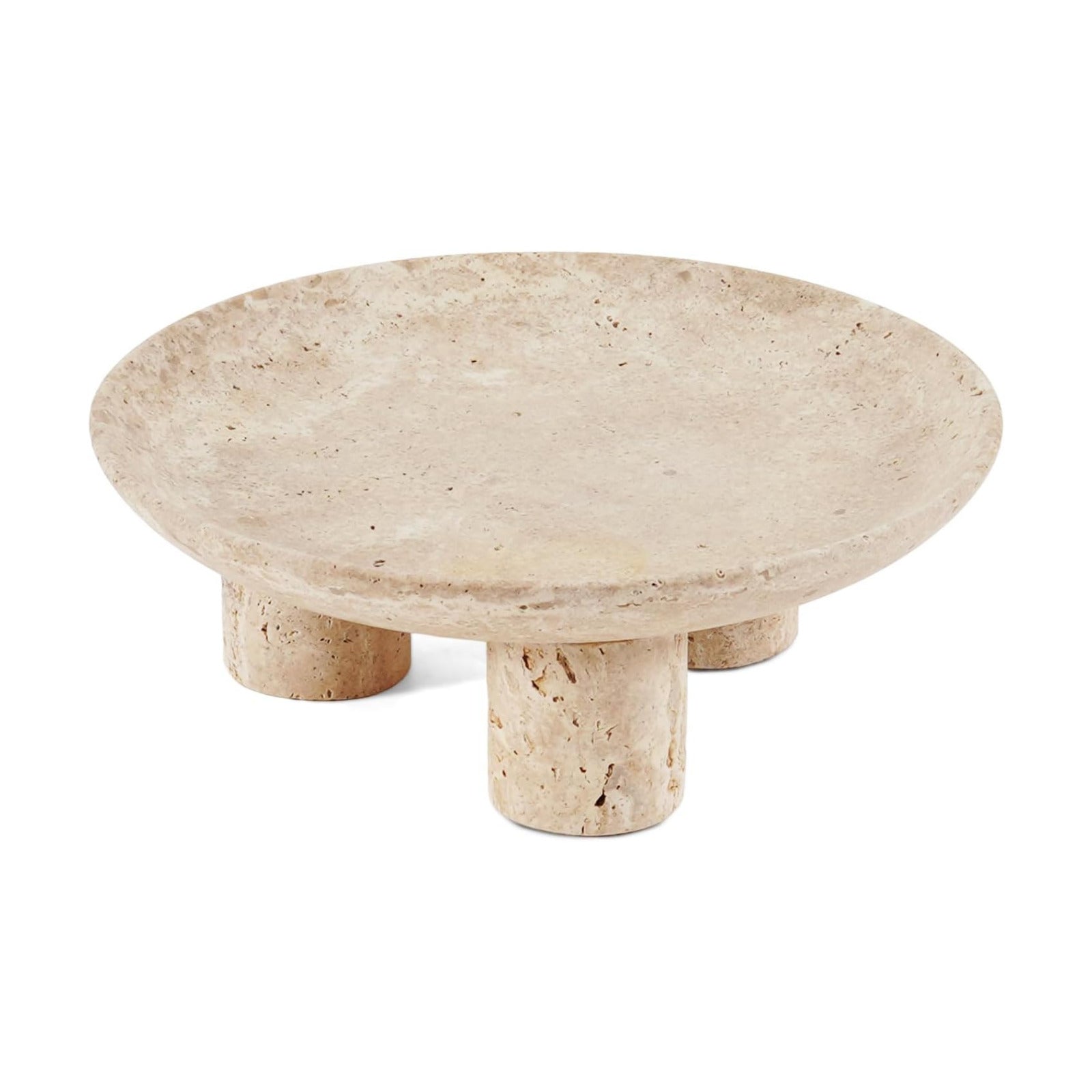 Candle Holder Display / Travertine / Natural / 8 Inch