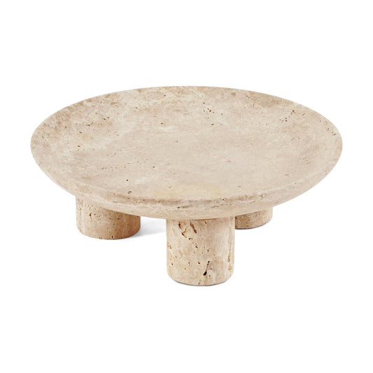 Candle Holder Display / Travertine / Natural / 8 Inch