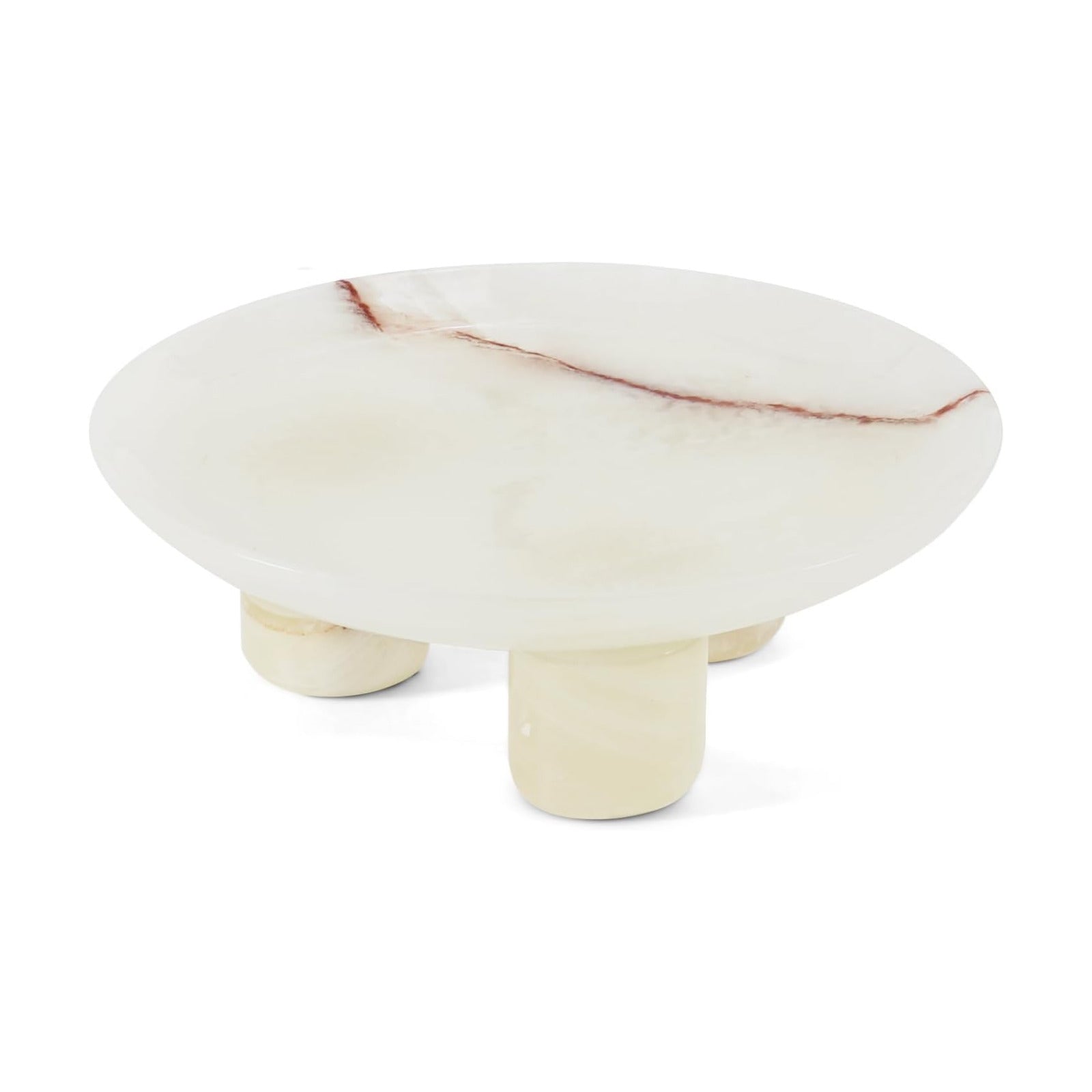 Fruit Bowl Tray / White Onyx / 8 Inch