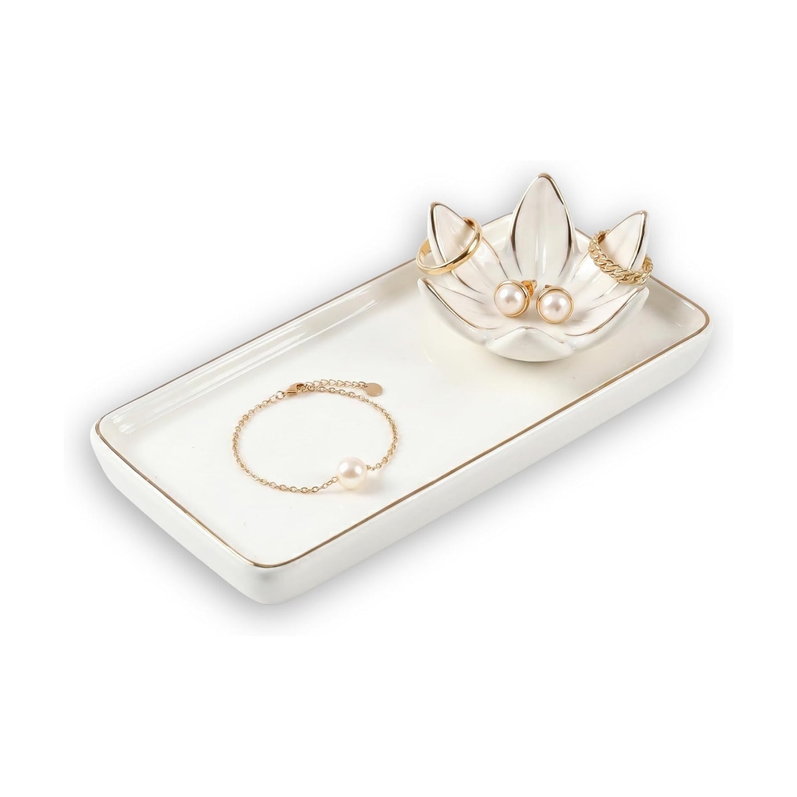 Jewelry Organizer for Vanity / Gold