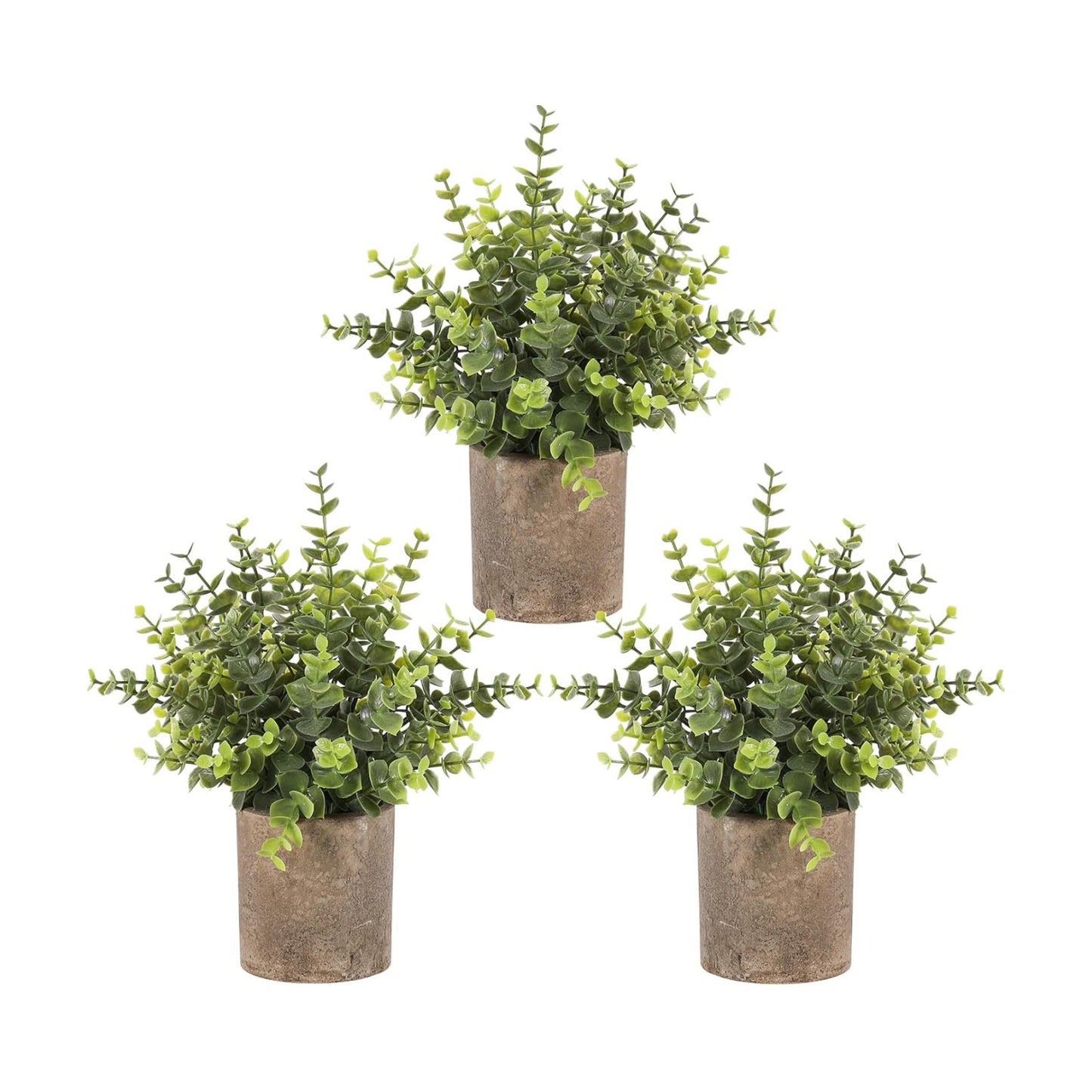 Small Potted Artificial Plant Indoor / Set of 3