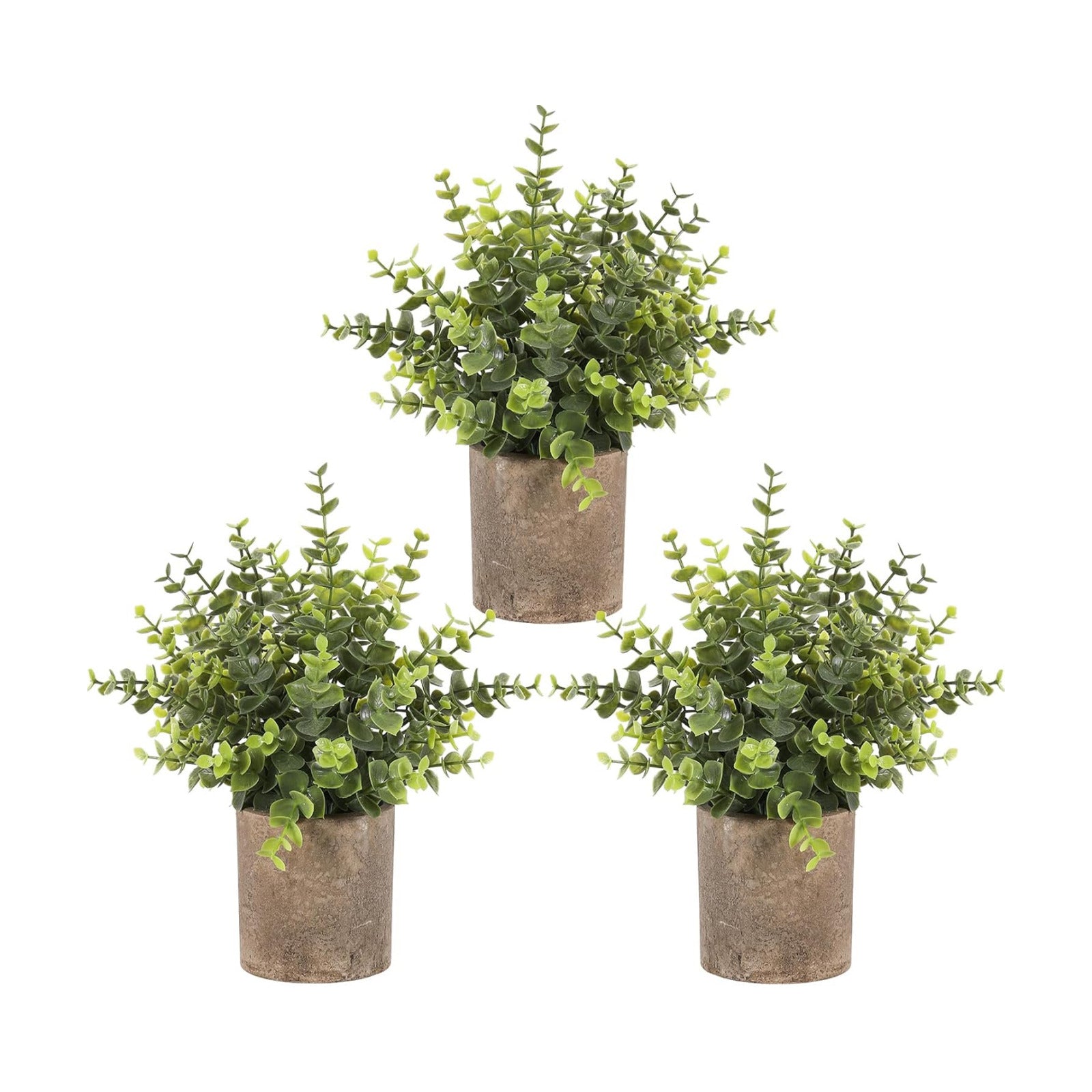 Small Potted Artificial Plant Indoor / Set of 3