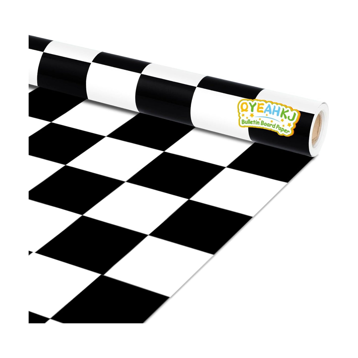Black White Checkered Bulletin Board Paper Roll Black Plaid Bulletin Board / Black Checkered
