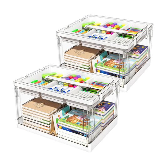 Trays / Art Supply Organizer and Storage / Clear