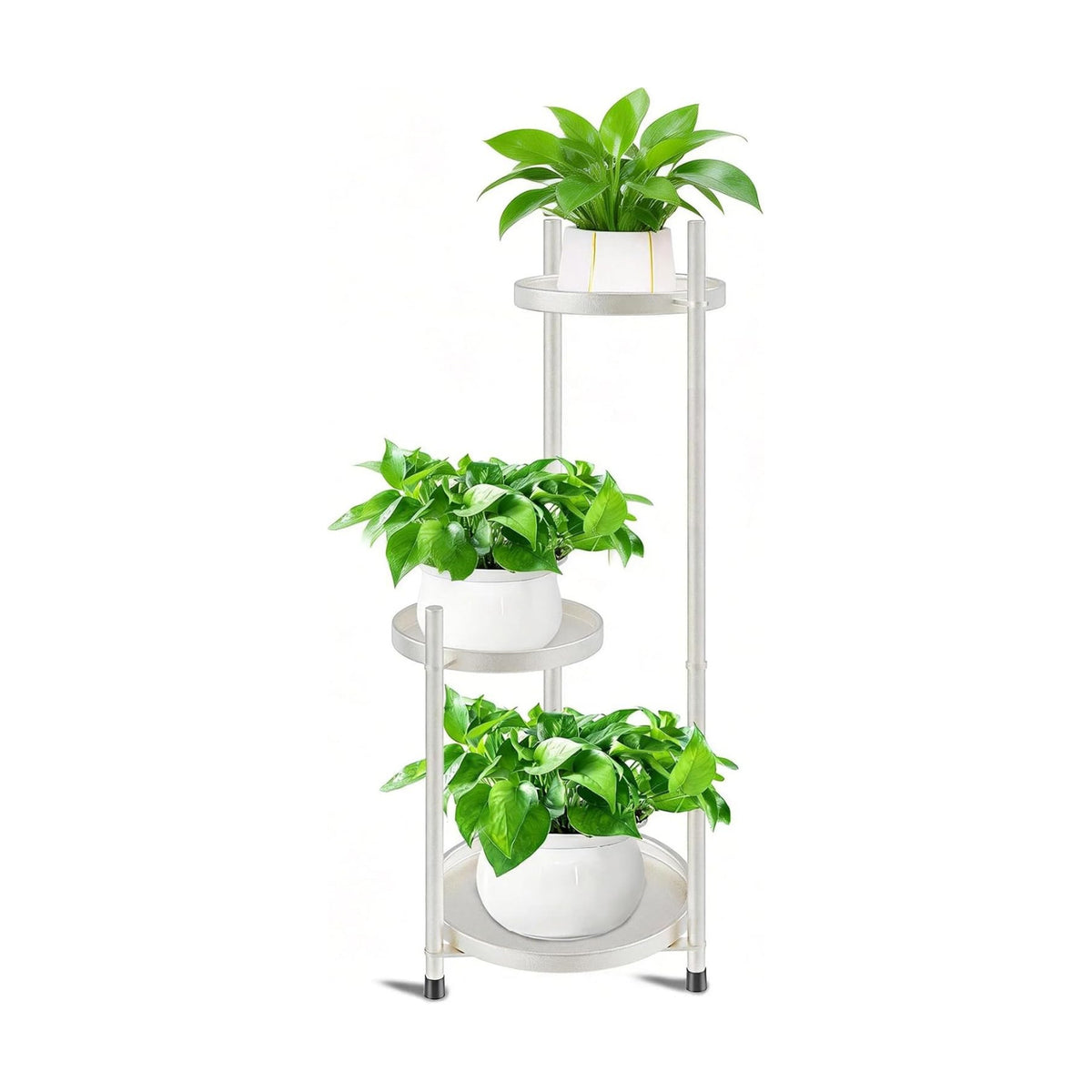 Plant Stand Indoor Tall, Black Corner Tiered Round Plant Stand for Indoor Multiple Plants, Metal Flower Pot Stands