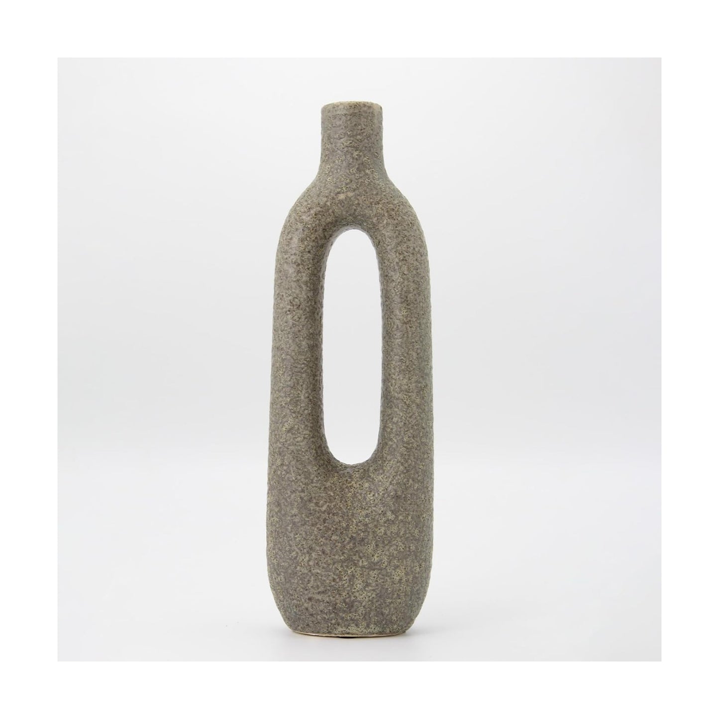 Modern Sculptural Farmhouse Vase / Green A / 12 Inch