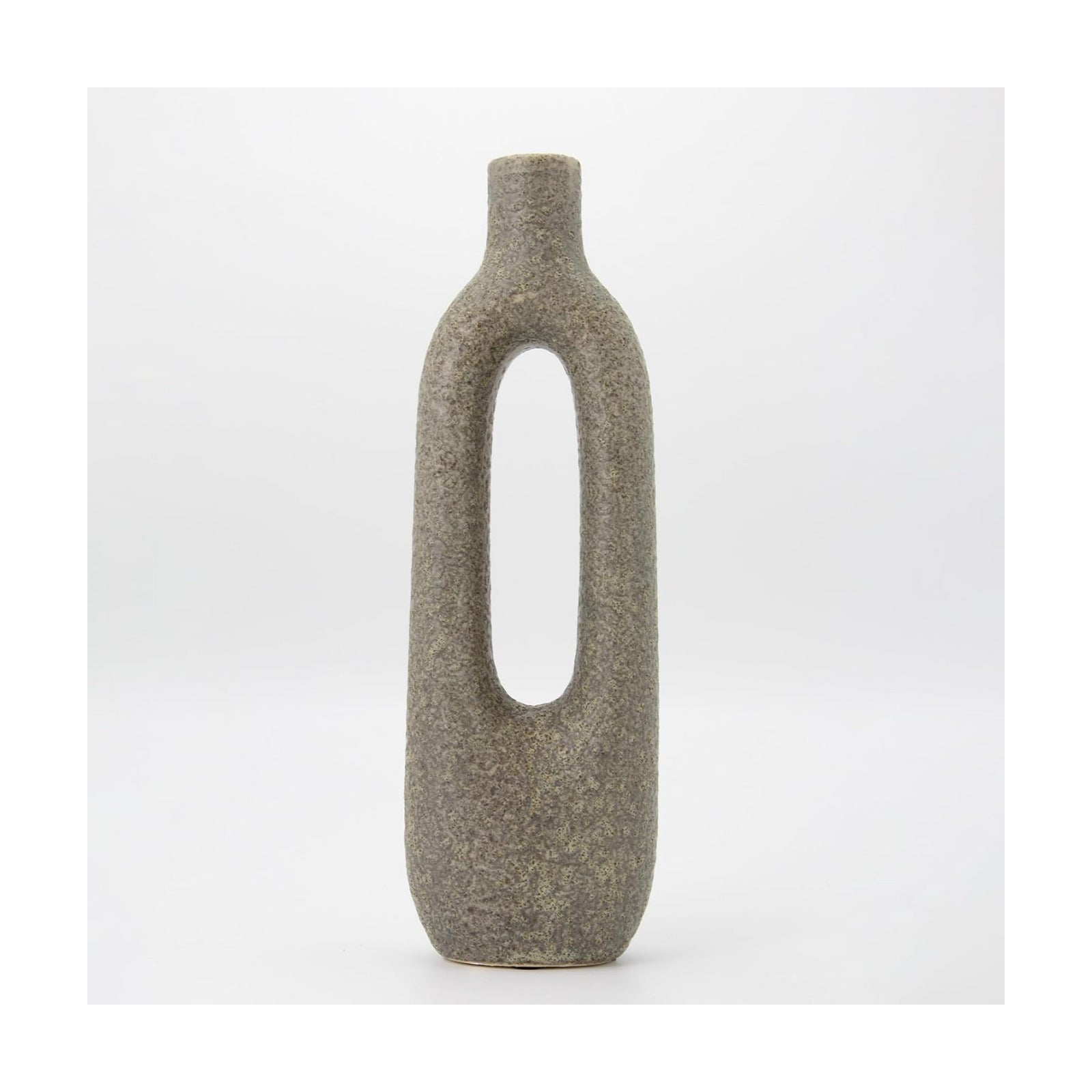 Modern Sculptural Farmhouse Vase / Green A / 12 Inch