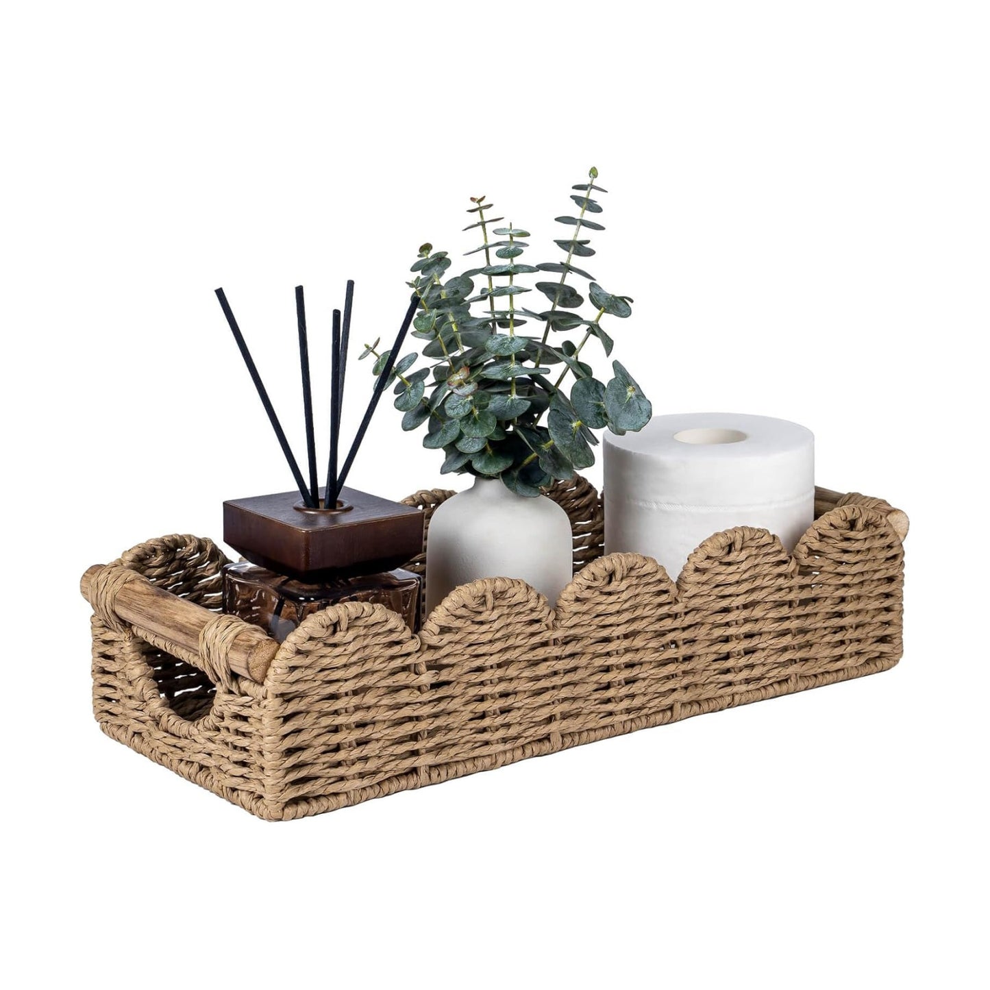 Back of Toilet Paper Storage Baskets Tray / Neutral