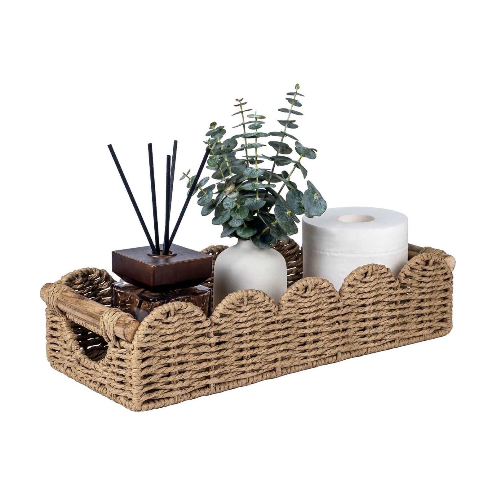 Back of Toilet Paper Storage Baskets Tray / Neutral