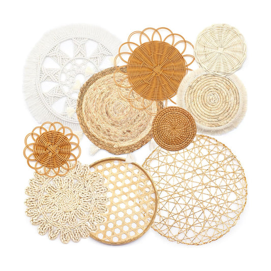 Boho Wall Hanging Basket Decor Set
