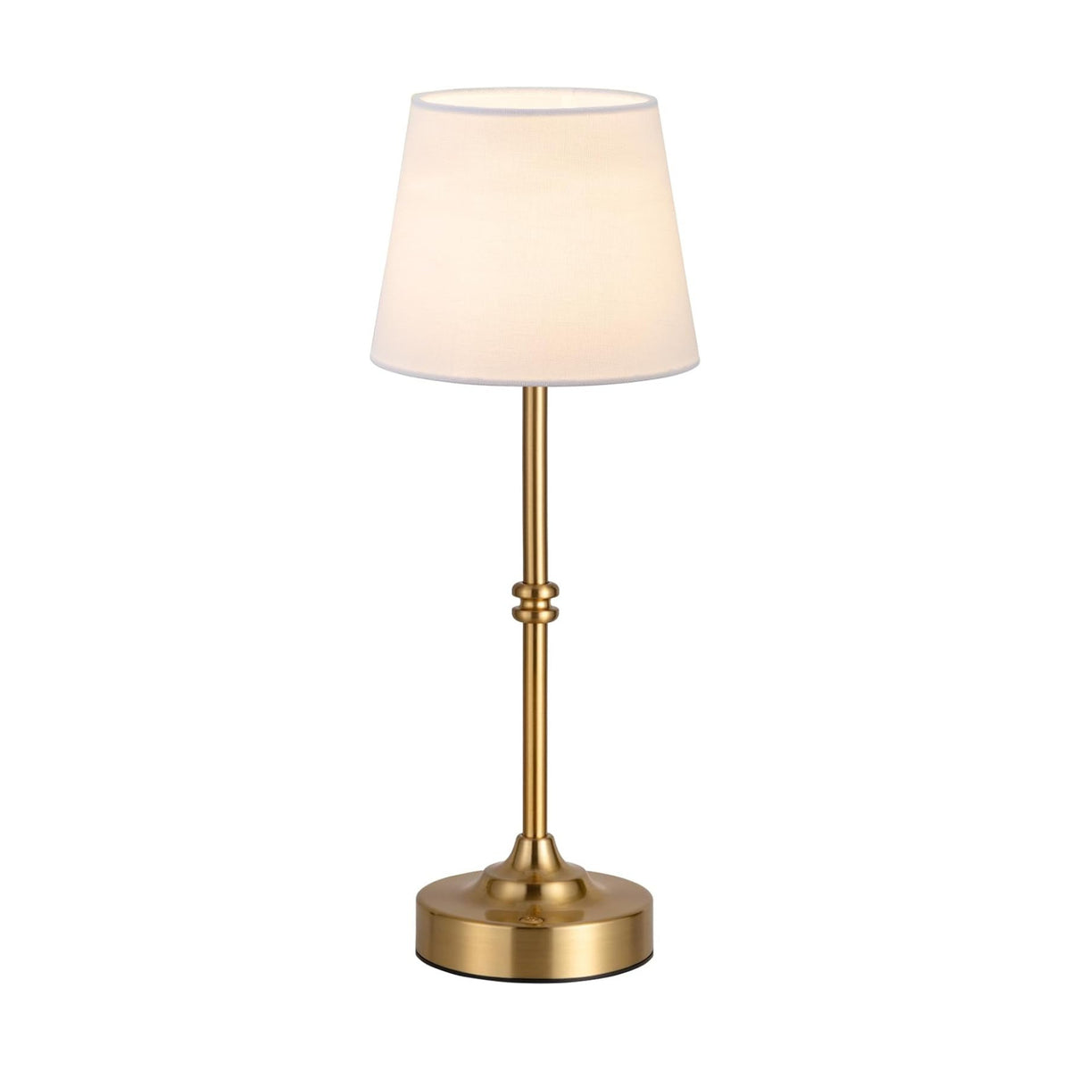 Kakanuo Cordless Table Lamp, Rechargeable Battery Operated, Brass, 1 Pack | 4000mAh Battery, USB-C Charging, 3000K Warm