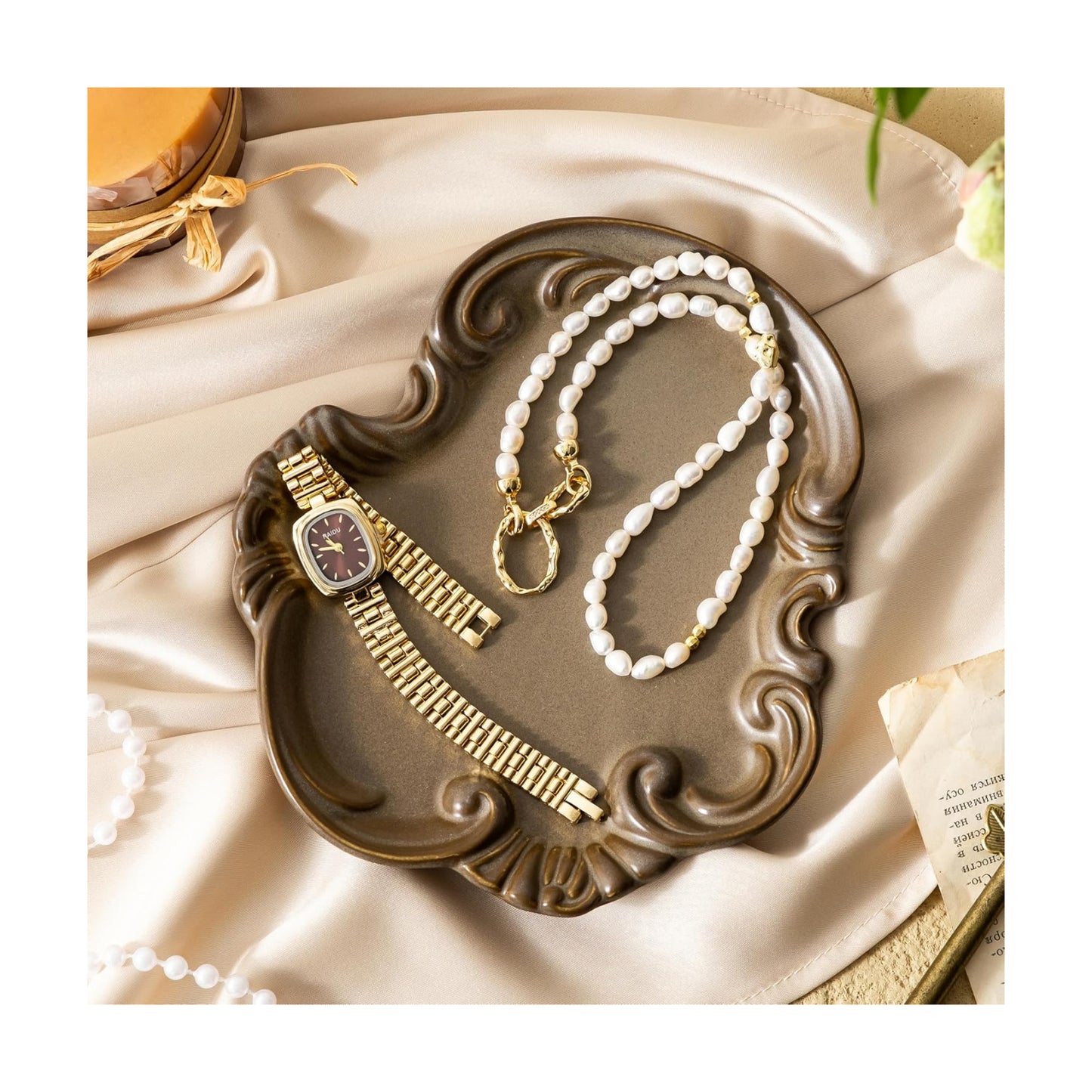 Jewelry Dish Tray / Brown