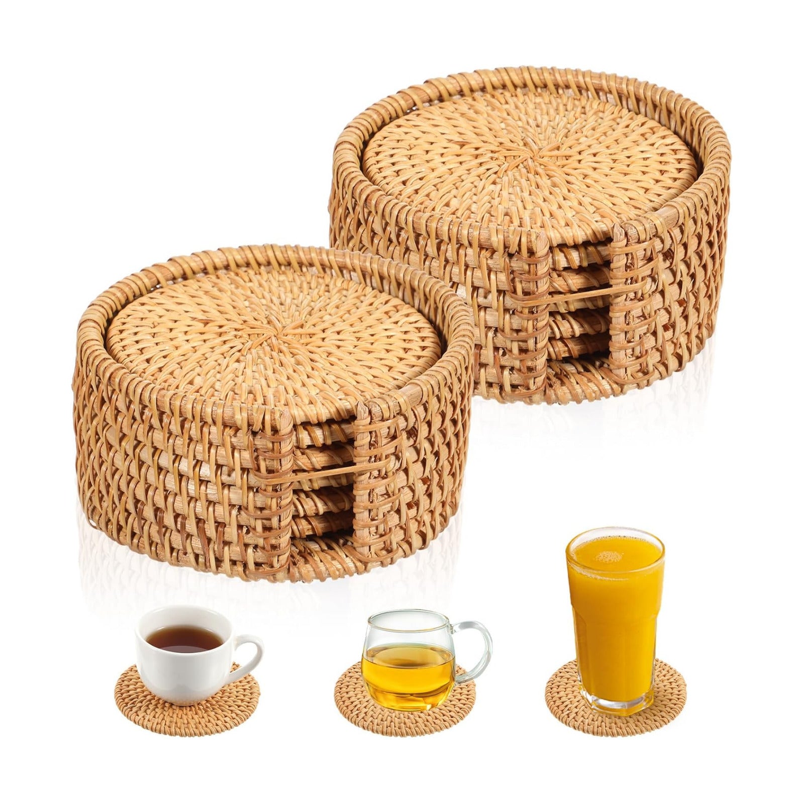Holder / Heat-Resistant Boho / Natural / 4 Inch / Set of 12