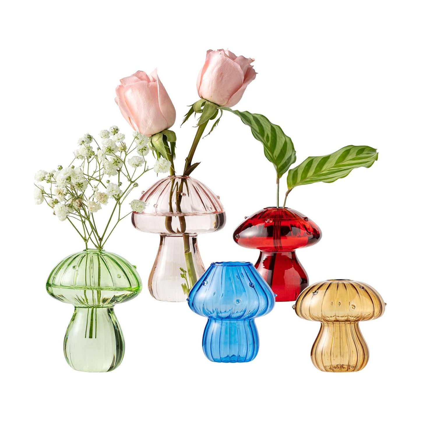 Mushroom Vases / Mushroom Propagation Vase / Set of 5