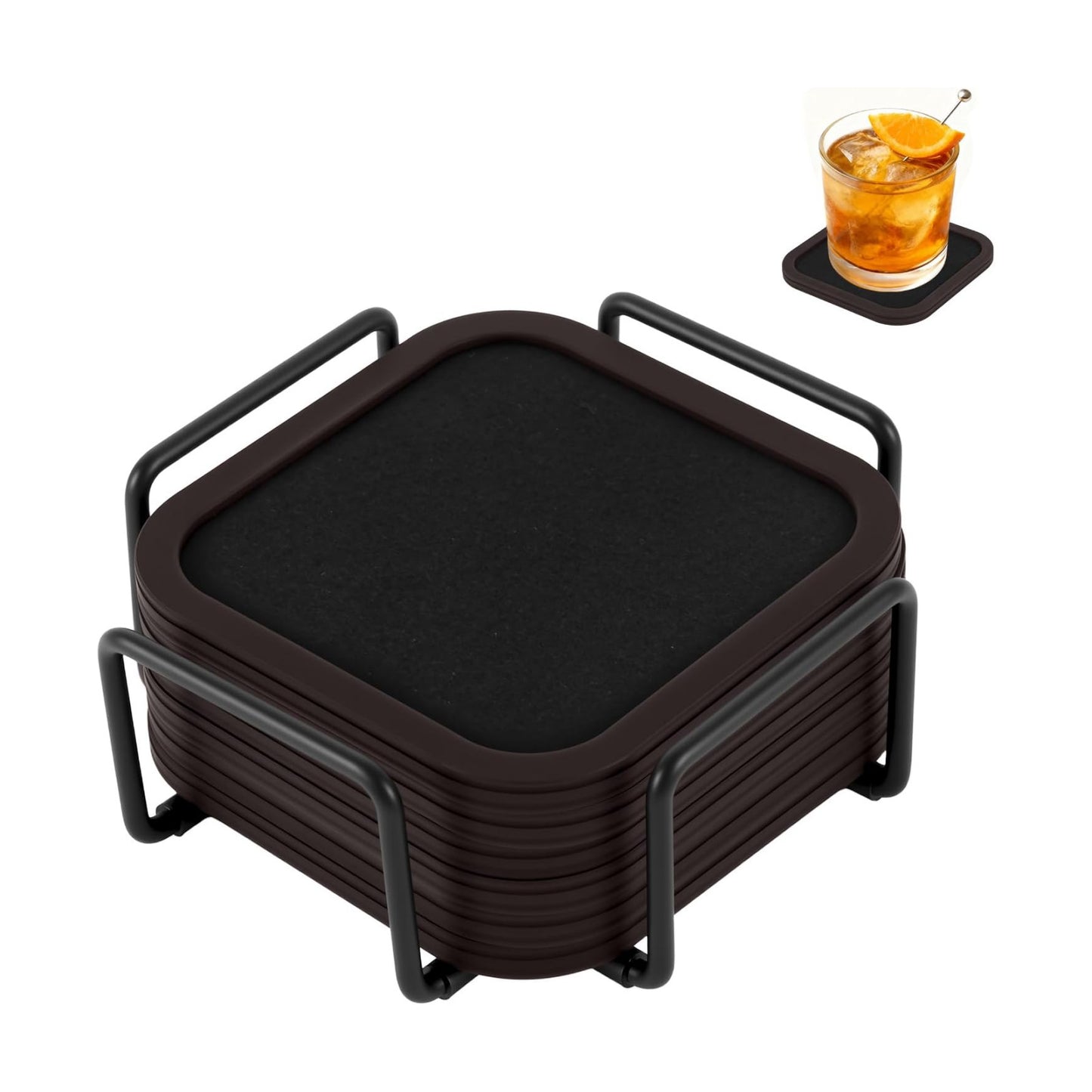 Holder / Silicone Cup Mat / Coffee Bean / Small