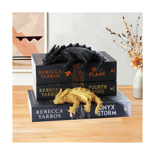 Gold Dragon Statues / Black