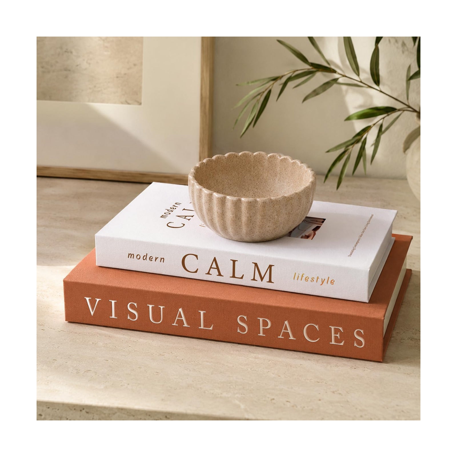 Aesthetic Faux/Fake Book Boxes Enhance Coffee Table / Set of 2