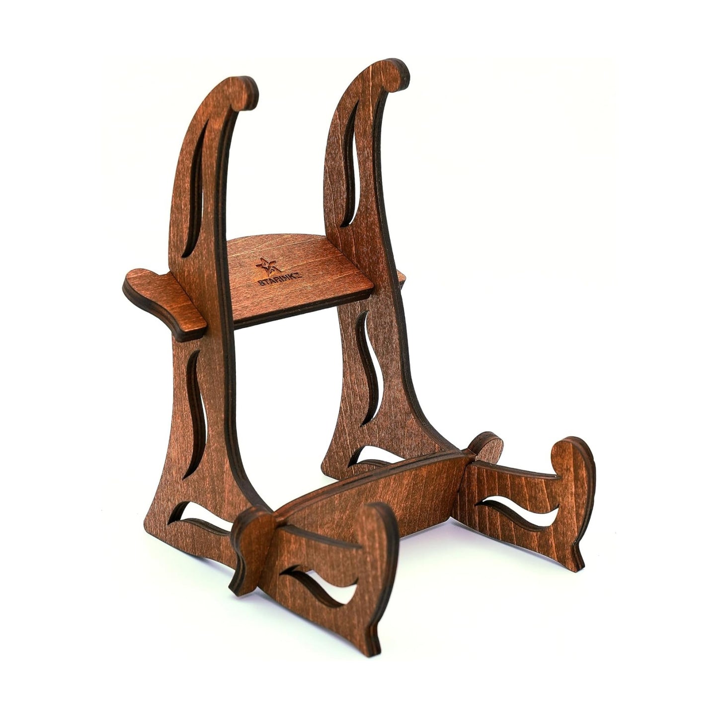 Wooden Display Stand / Handcrafted Multifunctional Wooden Holder for Cookbooks