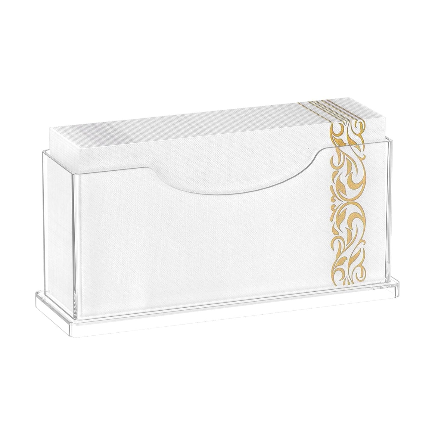 Guest Towel Napkin Holder Bathroom / Vertical - Guest Towel Holder / Clear