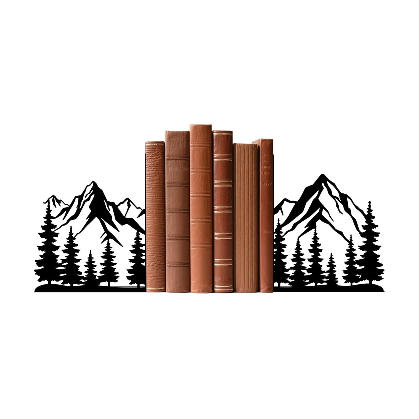 Metal Bookends Mountain Bookends Decorative Modern Book Ends / Mountain Decorative Bookends