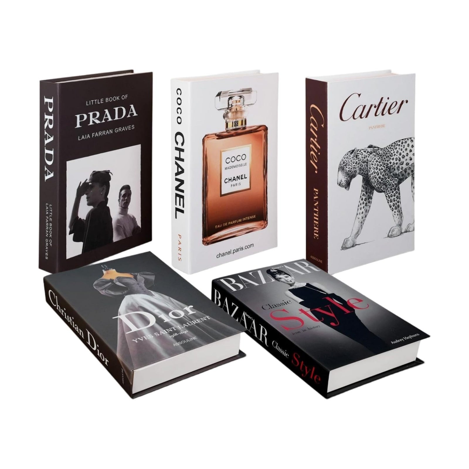 Fashion Faux Books / Set of 5