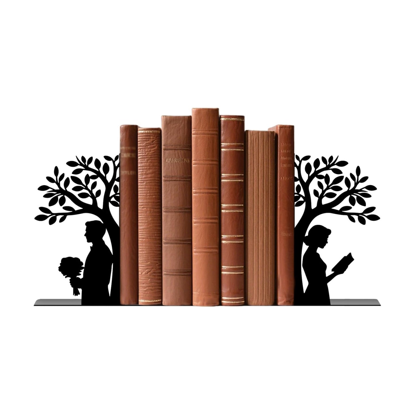 Metal Bookends Book Ends / Tree of Life / Black