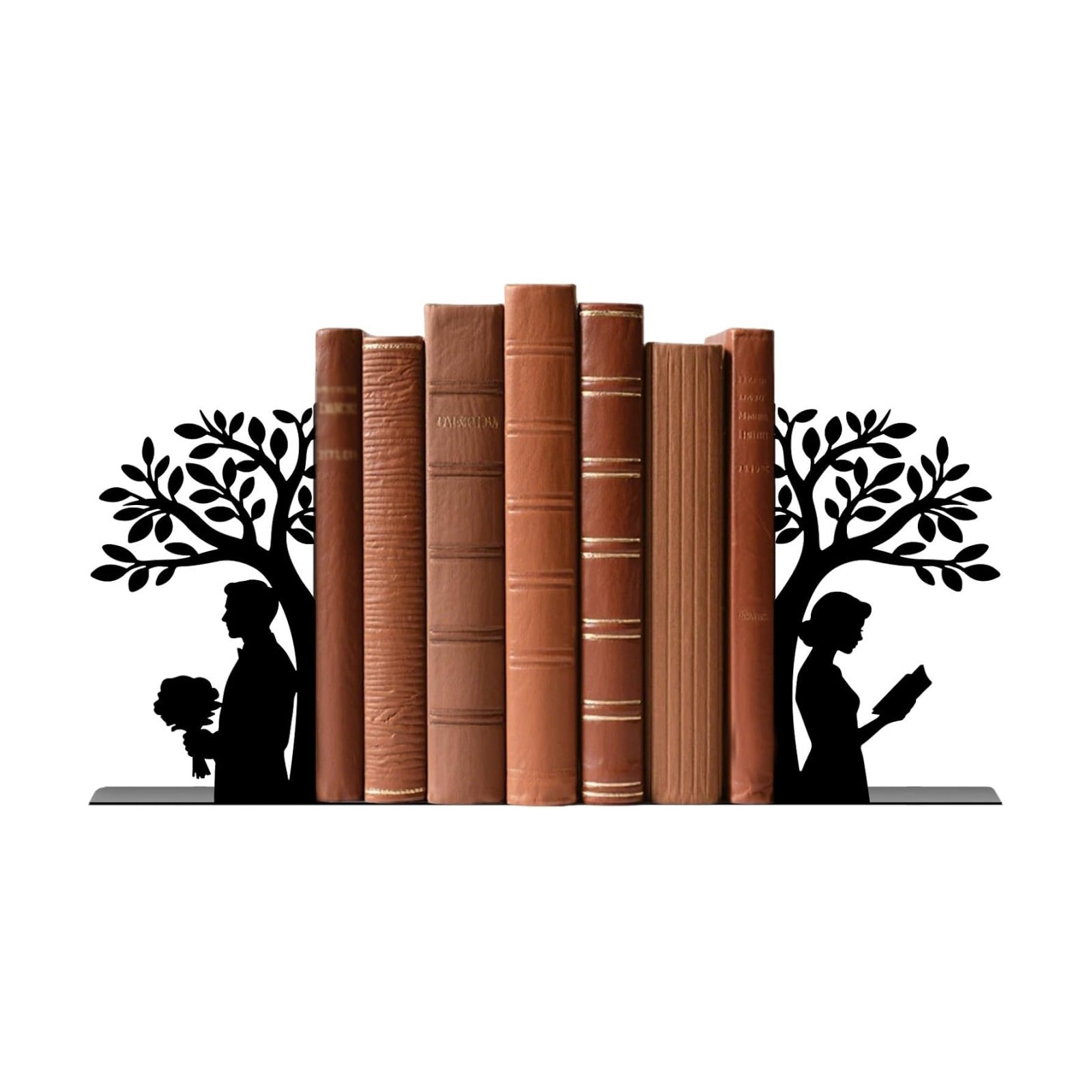 Metal Bookends Book Ends / Tree of Life / Black