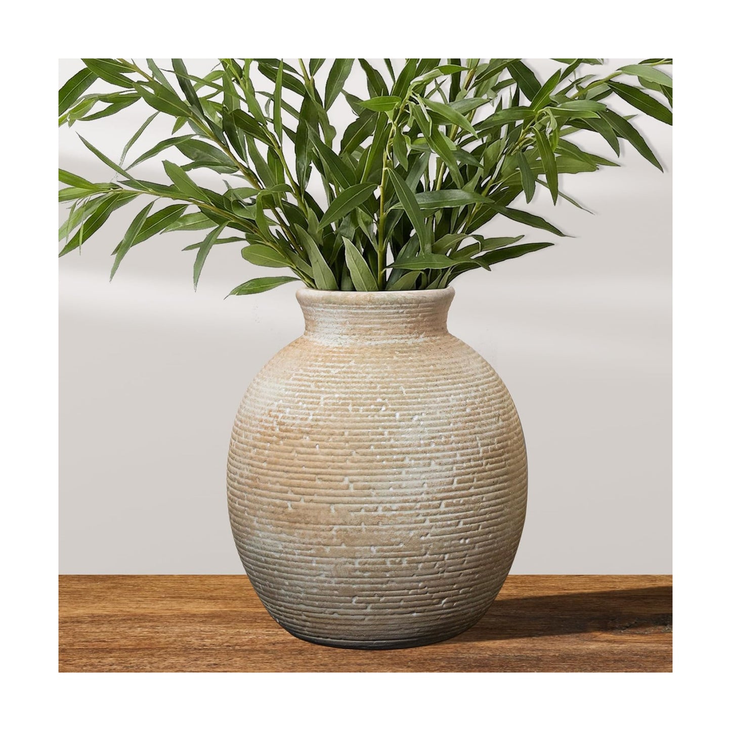 Ceramic Flower Vase / Retro and Rustic-7.4