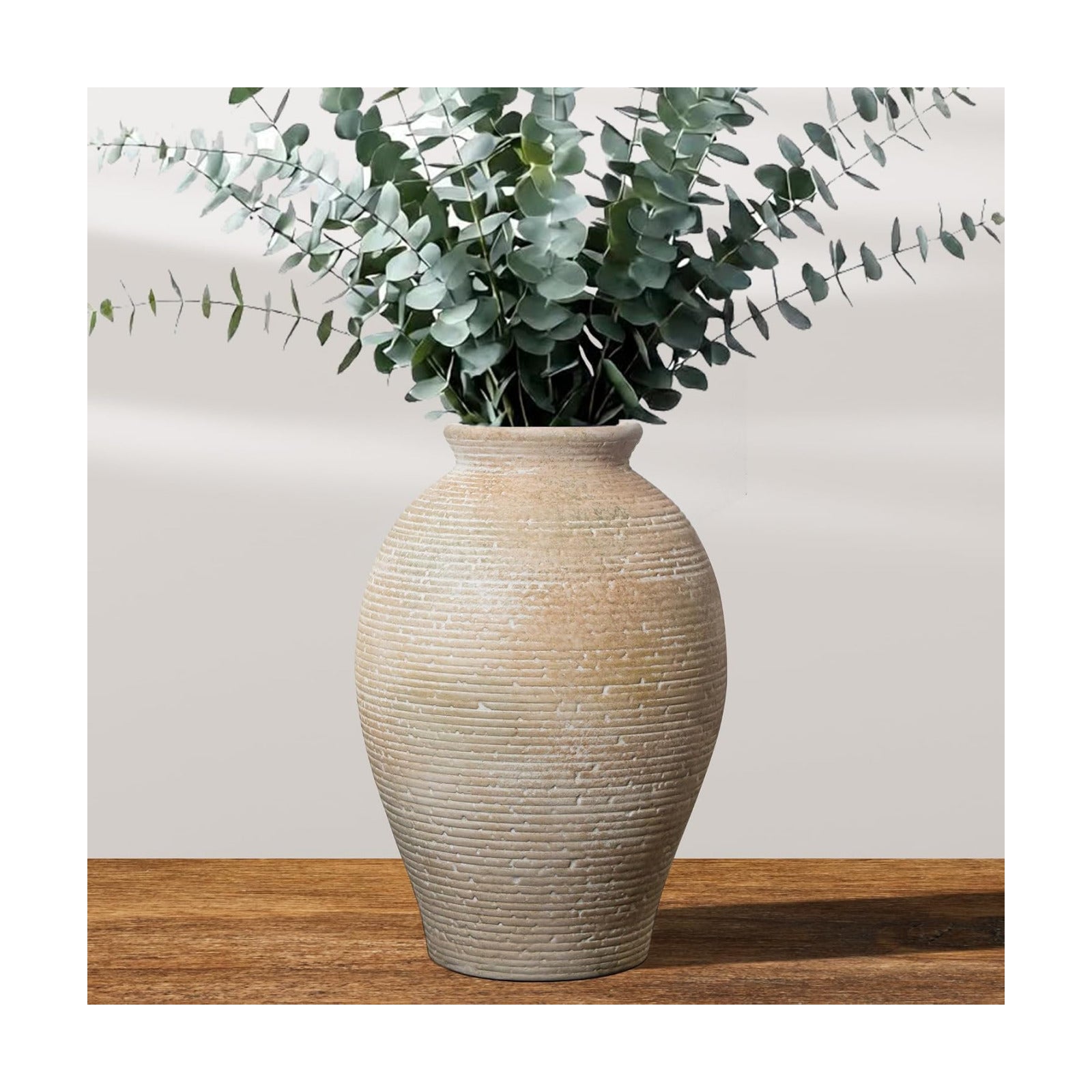 Ceramic Flower Vase / Retro and Rustic-9.3