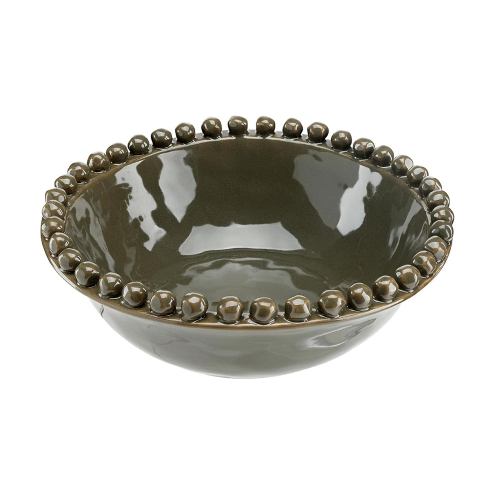 Santa Barbara Design Studios Ceramic Bowl / Dark Moss / 8 x 2.75 / Green