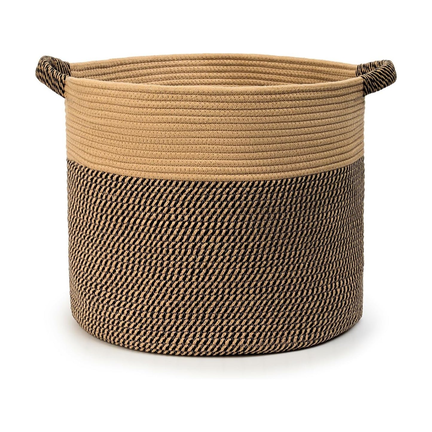 Blanket Basket / Pillows & Laundry / Jute/mixed Black / 16 x 16 x 14