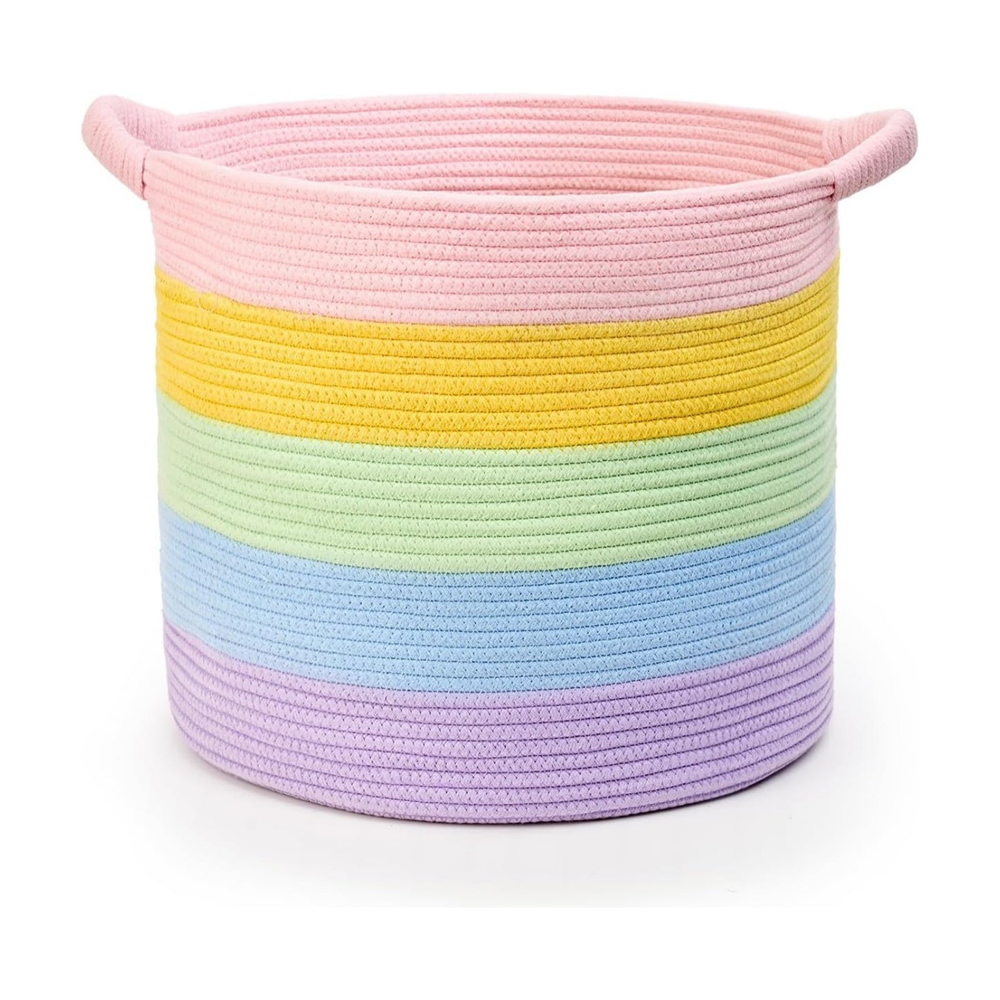 Blanket Basket / Pillows & Laundry / Rainbow / 16 x 16 x 14
