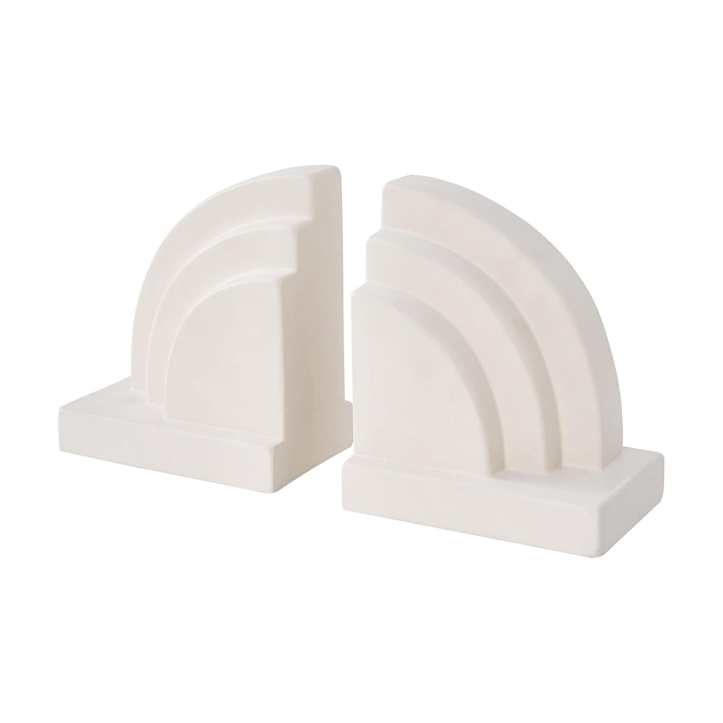 Decorative Book Ends / Concrete Bookends for Heavy Books