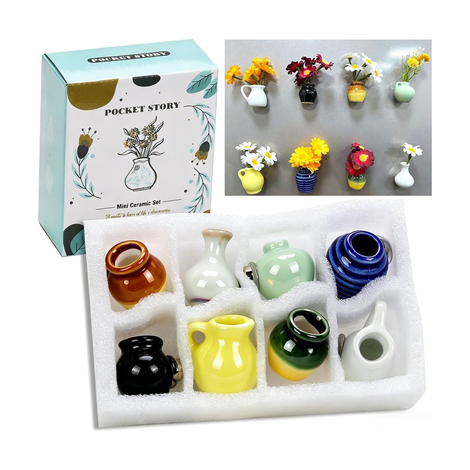 Tiny Bud Vase / Miniature Gardening Tool / Set of 16