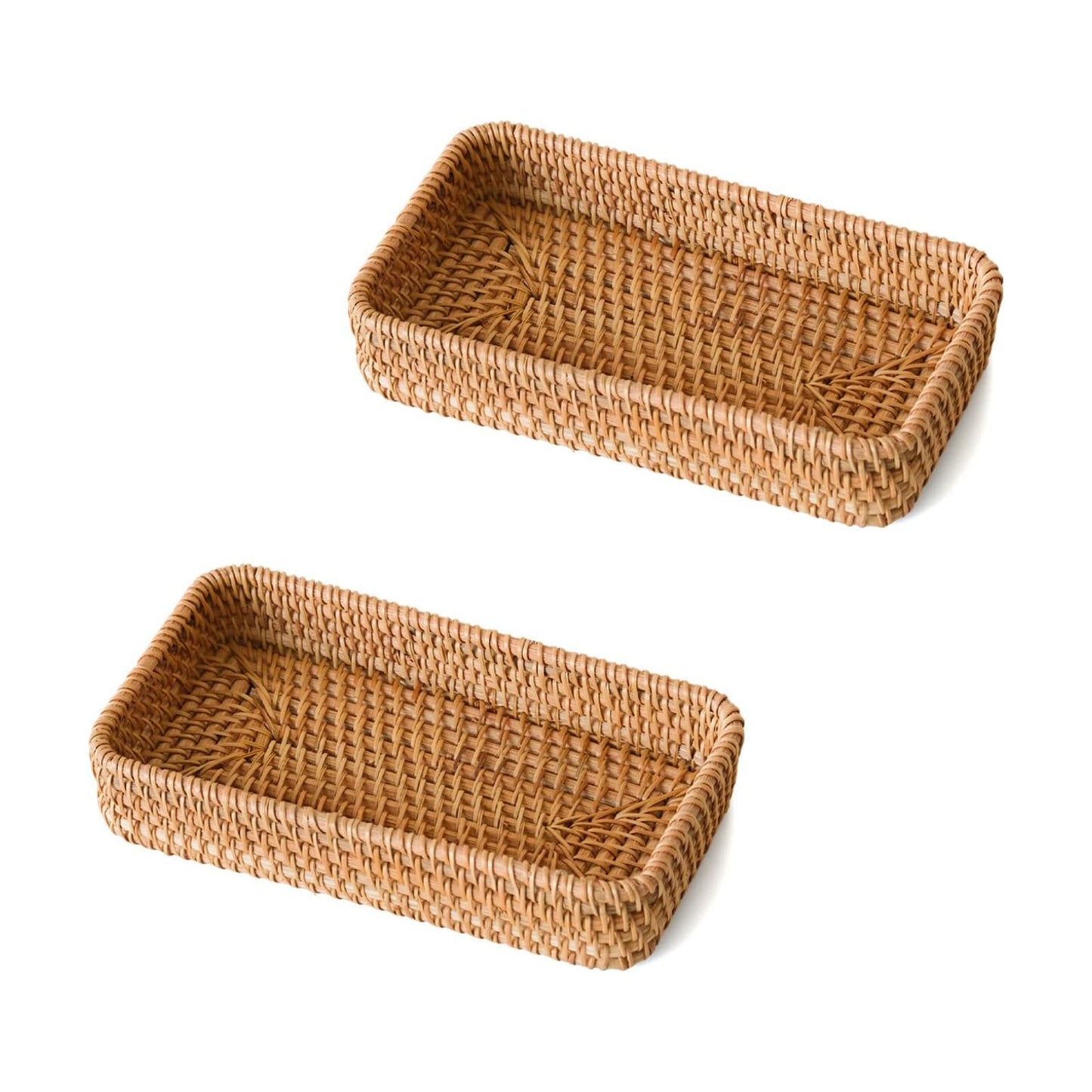 Small Rattan Serving Tray / XS / Natural / Set of 2