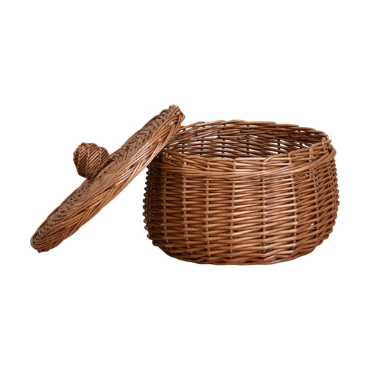 Handwoven Wicker Egg Basket