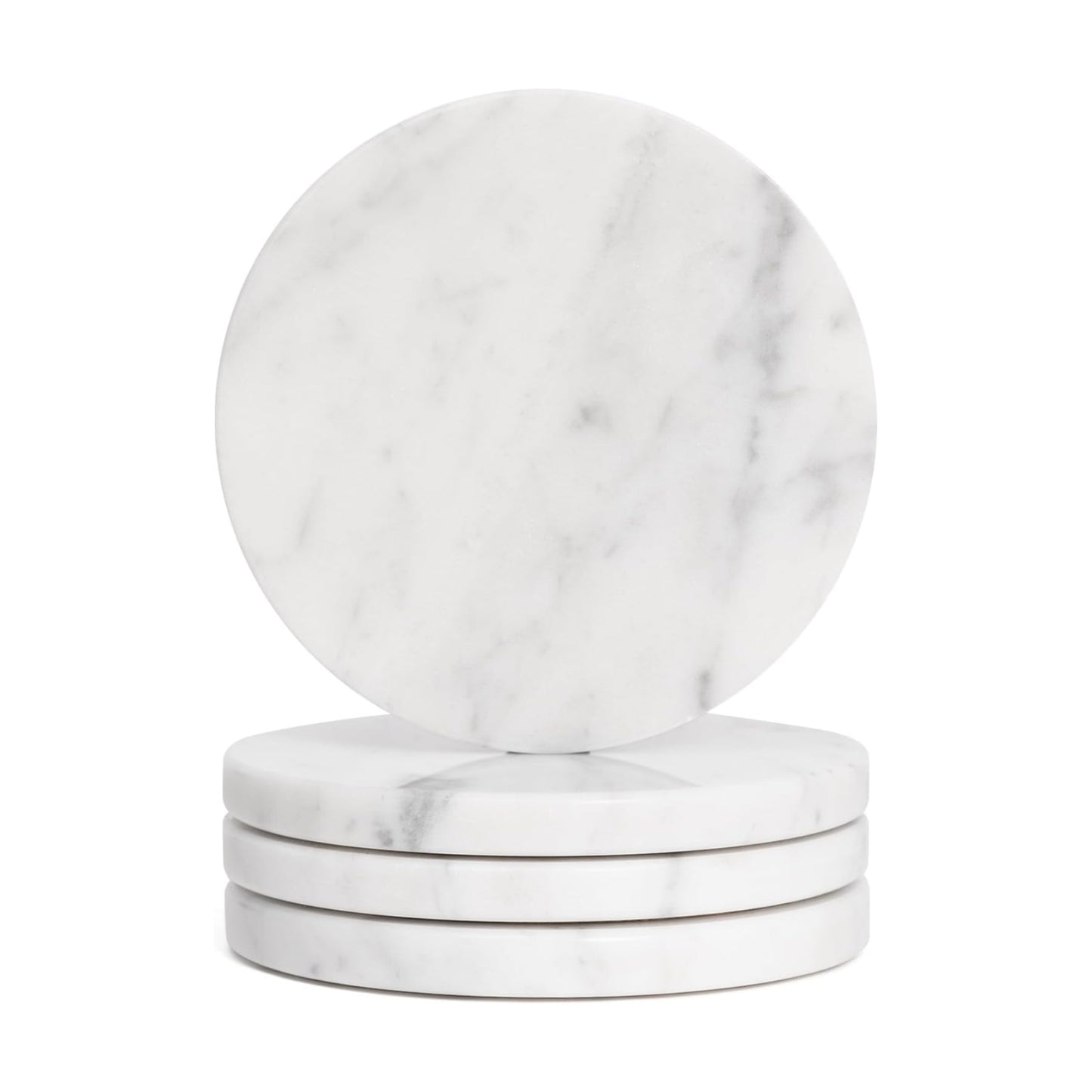 Natural Stone Design / White / Set of 4
