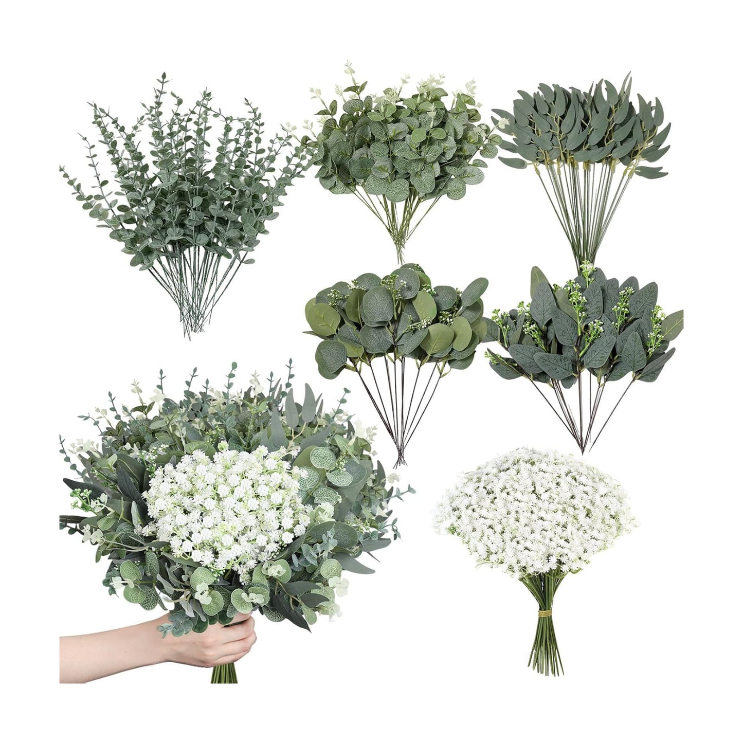 Baby Breath Flowers Artificial Bulk / Set of 120