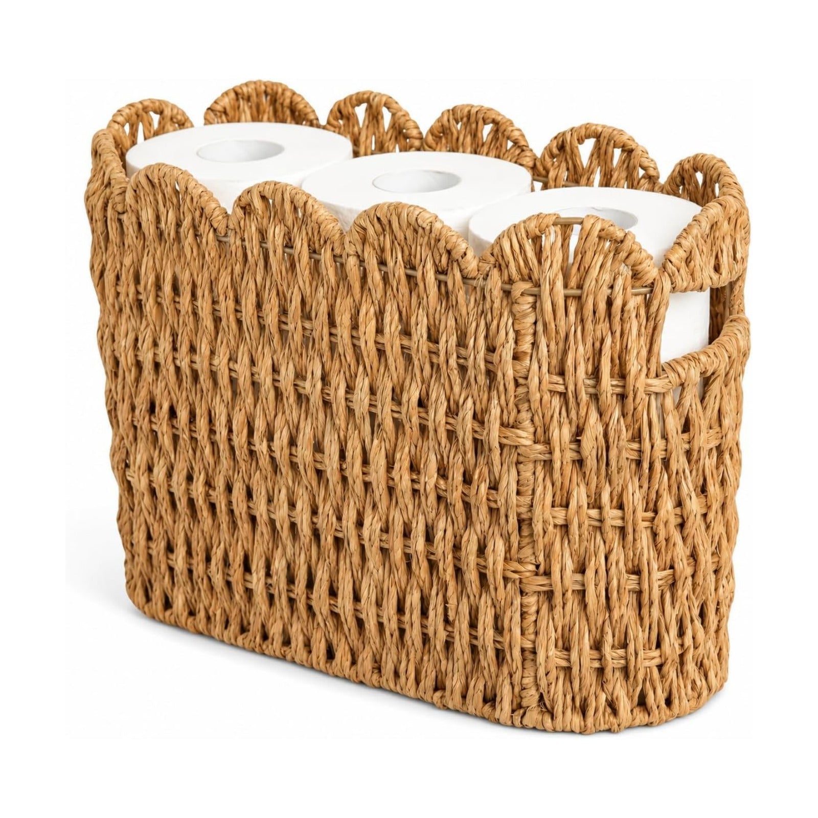 Tall Wicker Basket / Paper Rope