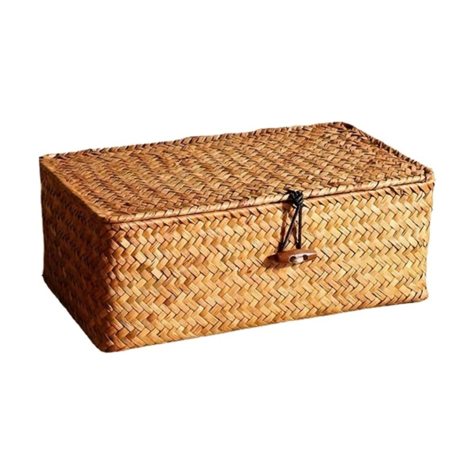 Desktop Organizer / Handwoven Storage Basket / Tan / 10inch