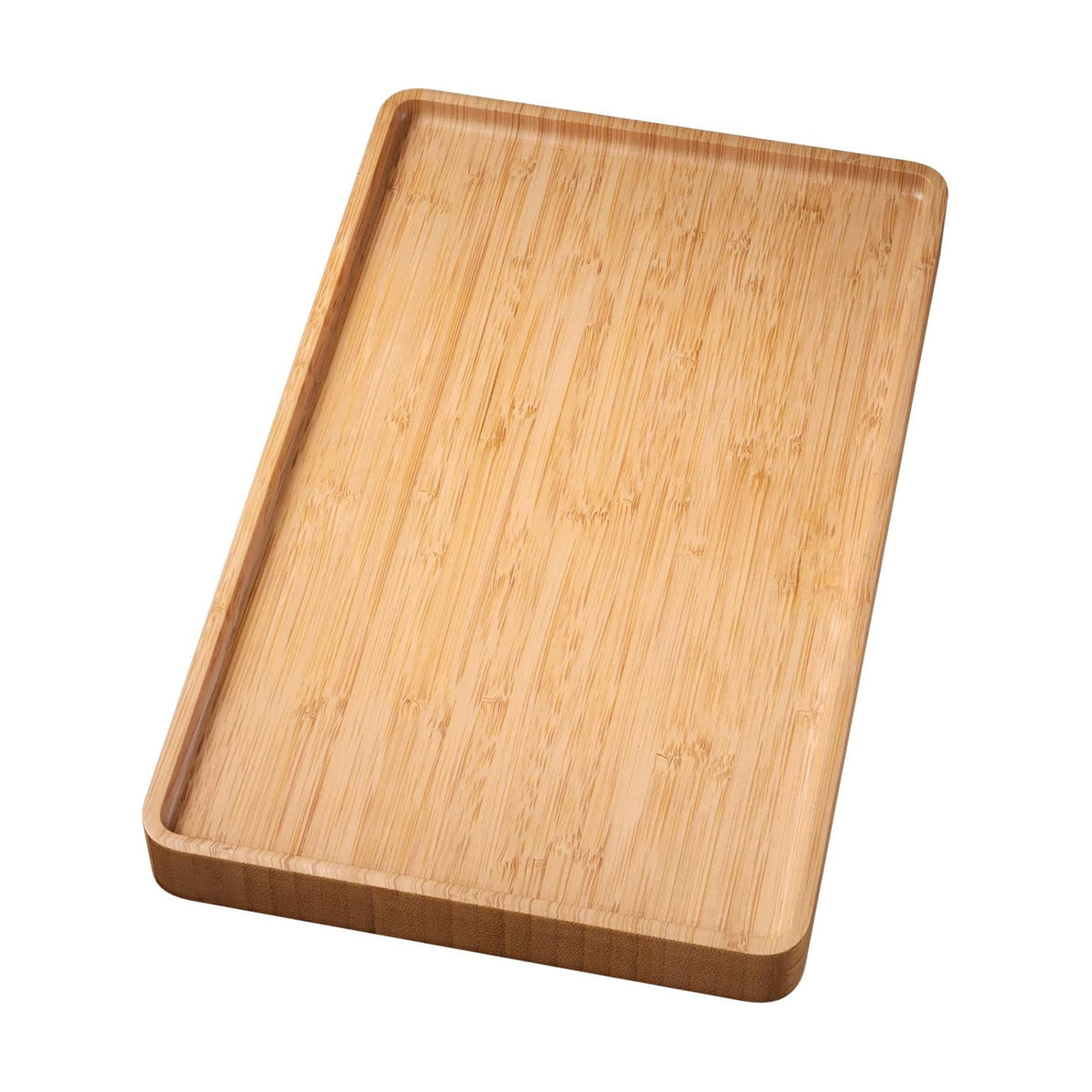 VERTORGAN Bamboo Serving Tray,15.8x9.8 Inch Trays,Home Decor(Natural)
