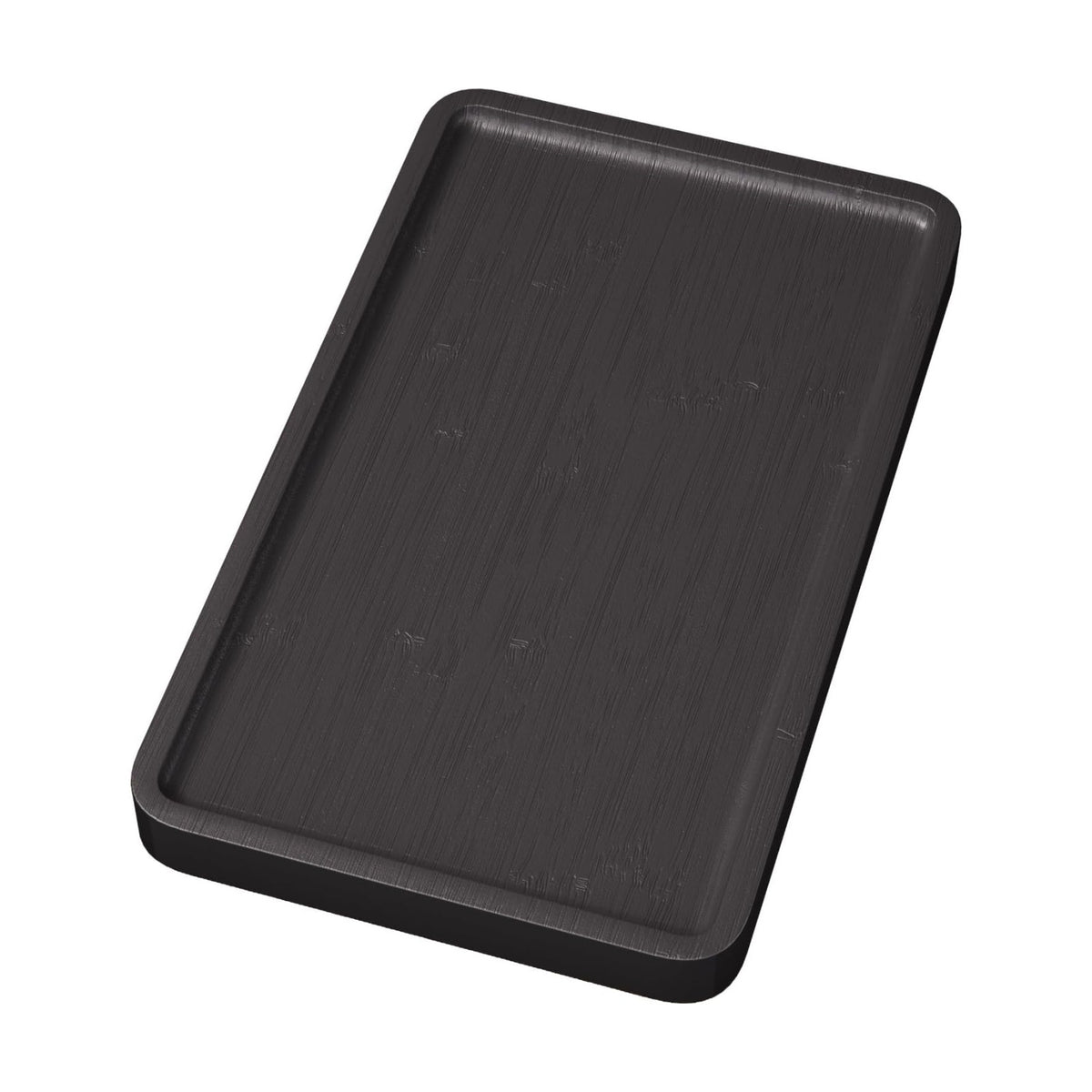VERTORGAN Bamboo Serving Tray,9.8x5.9 Inch Trays,Home Decor(Black)